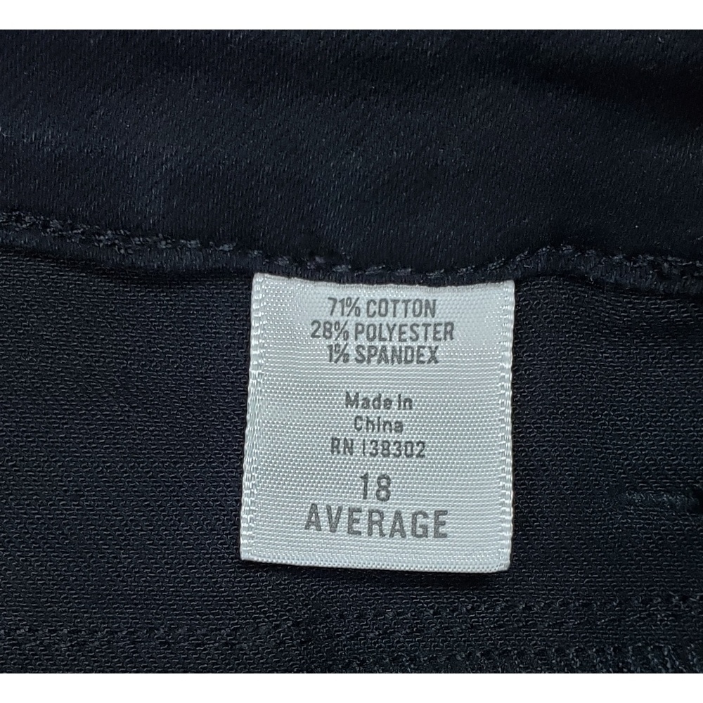 Avenue Black Distressed Skinny Jeans 18 sequins - Picture 6 of 8